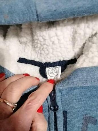 Zateplena mikina na zips, coolclub,104