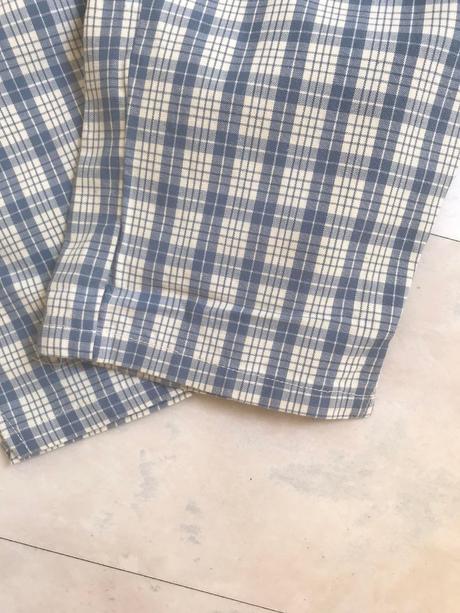 Kockované 7/8 nohavice, 38