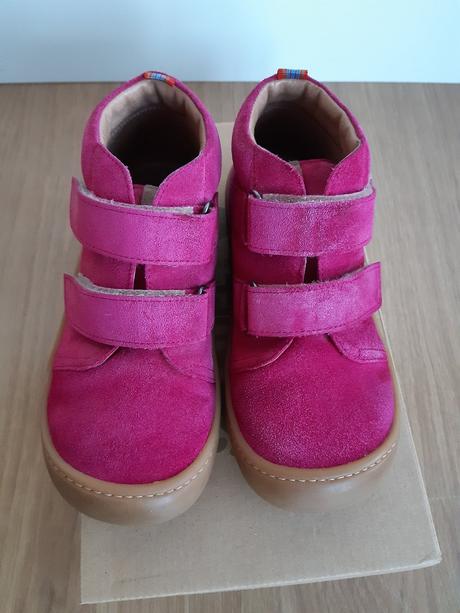 Barefoot topánky koel4kids velour fuchsia, koel4kids,33