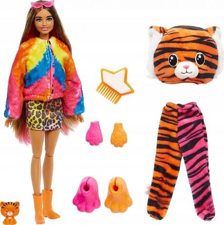 Barbie cutie reveal bábika džungľa tiger hkp99,