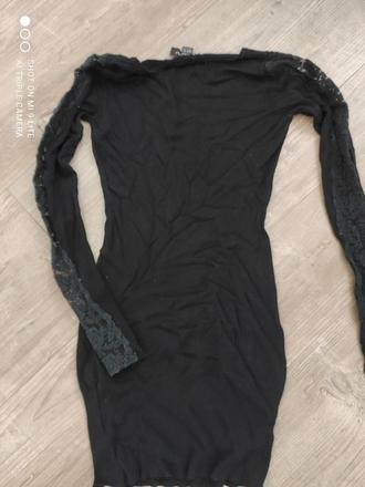 Upletove saty s cipkou, xs