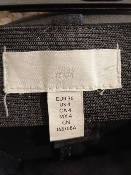 Čierne elegantné nohavice s vysokým pásom h&m, h&m,s