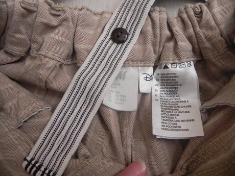 Letne nohavice, roll-up, h&m,86