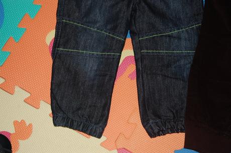 Rifle podsite a menčestrové nohavice, tesco,92