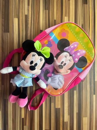 Ruksak 28cm s plyšovou minnie 25 cm, disney