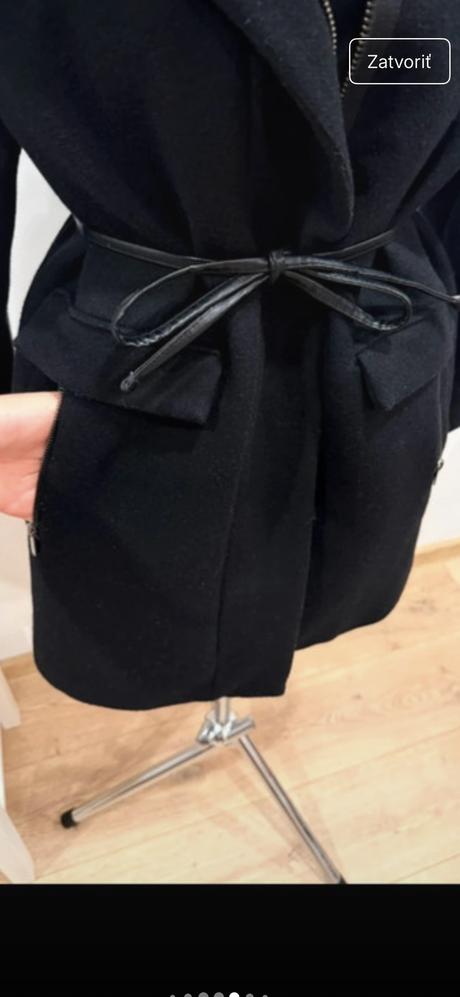 Mango vlneny kabat s opaskom, mango,38