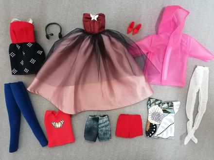 Handmade oblečenie pre barbie + doplnky, 