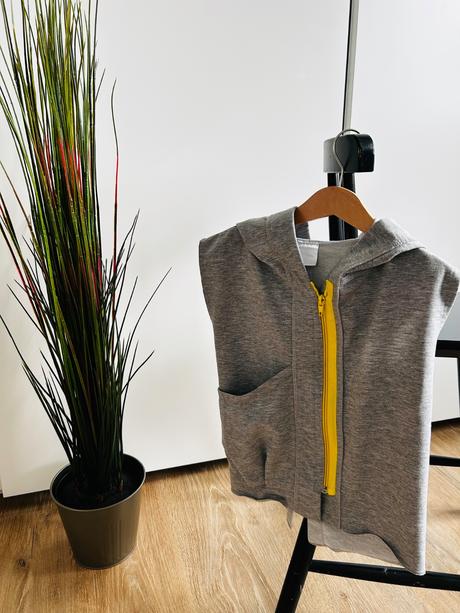 Sivá tepláková vesta mell - 2-4 roky, 98