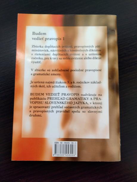 Budem vedieť pravopis 1 (pre 5. a 6. ročník zš), 