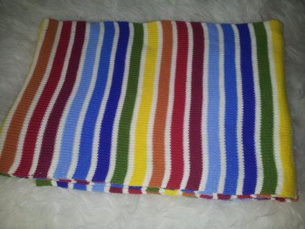 Detský farebný páskovaný šál, 50