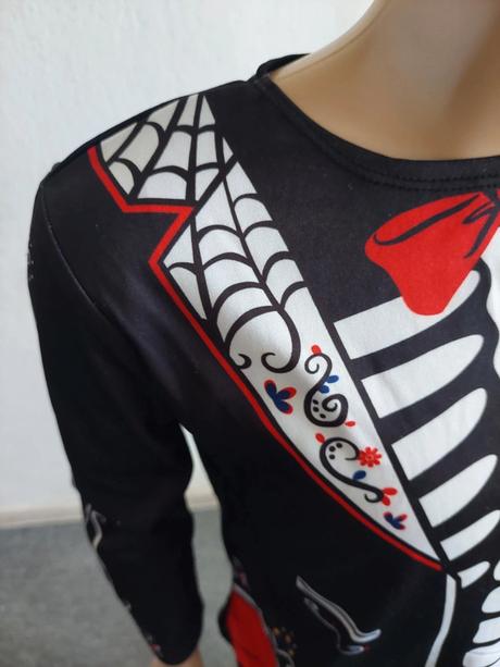 Fešácky kostlivec dvojdielny kostým veľ.122,