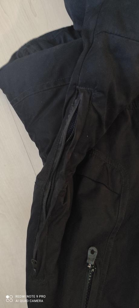 Zimná čierna bunda, fishbone,xl