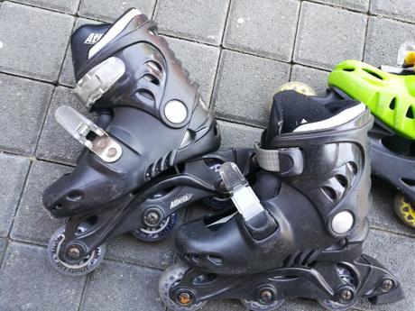 Kolieskové korčule 28 čierne, 28