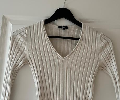 Krémové tričko, c&a, xs/34, c&a,xs