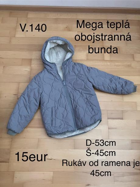 Obojstranná zimná bunda, f&f,140