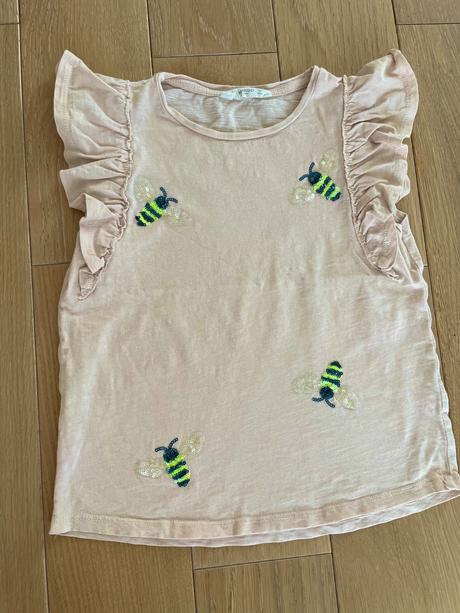 Tricka s ananasom a flitrovanymi vcielkami, palomino,128