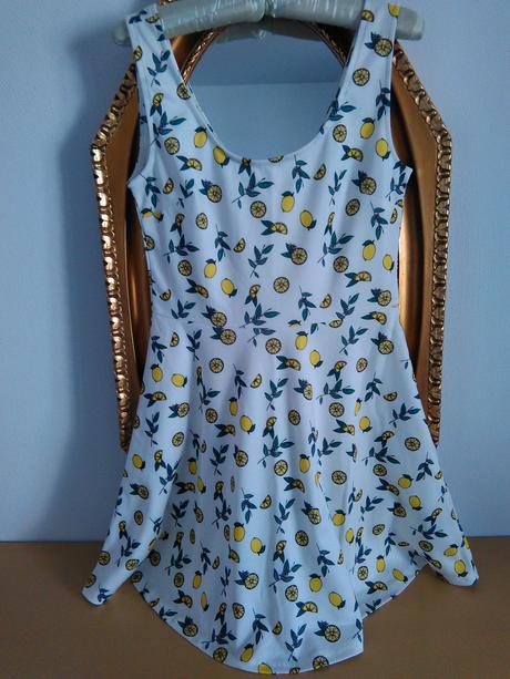 Citrónové šaty, h&m,s