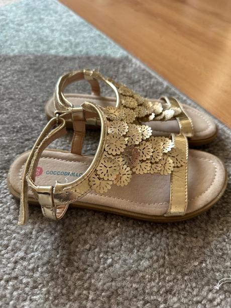 Zlate sandálky cocodrillo, vel 32, 7 eur, coccodrillo,32