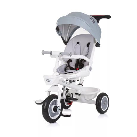 Otočná trojkolka so strieškou grey, 
