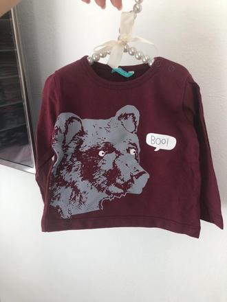 Bordové tričko, hema,62