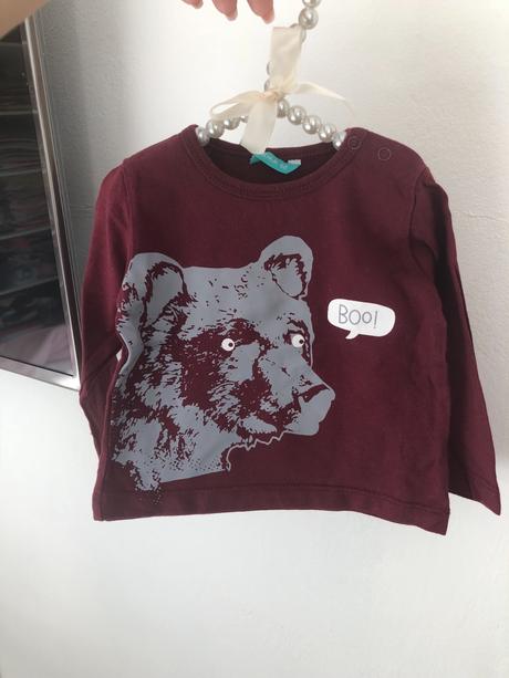 Bordové tričko, hema,62