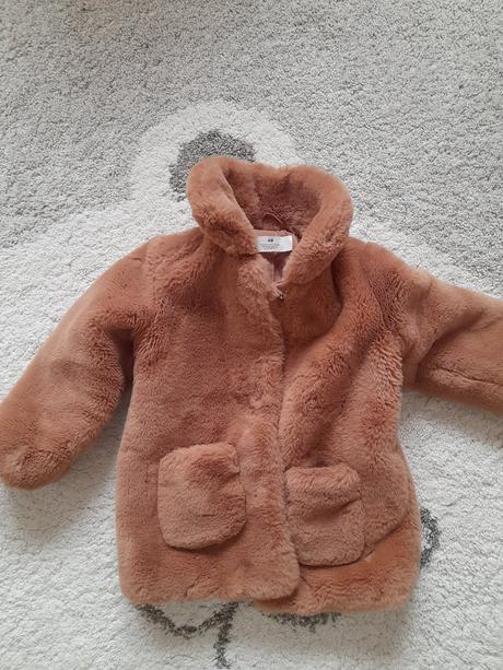 Detsky kožúšok, kabátik z umelej kožušiny., h&m,104