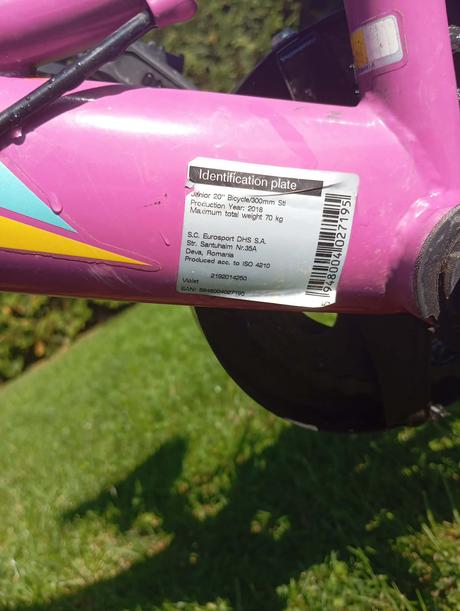 Dievčenský bicykel, 20