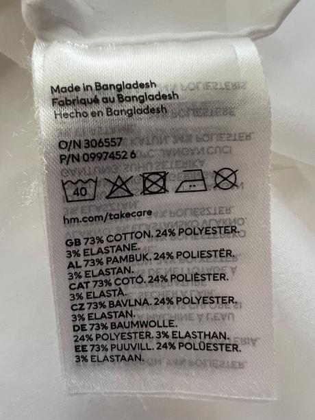 Blúzka / košeľa pre dievča, h&m,122