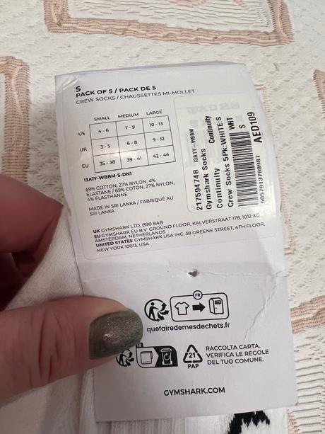 Ponožky gymshark, 35