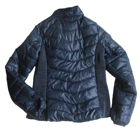 Tmavomodrá prechodná bunda, h&m,170