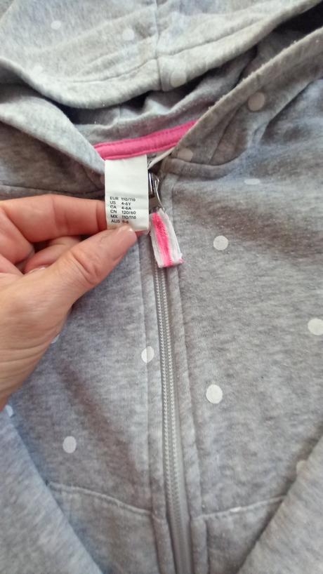 H&m mikinka na zips, h&m,116