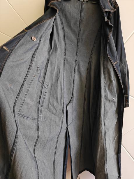 Dámsky tenký riflový kabát, l