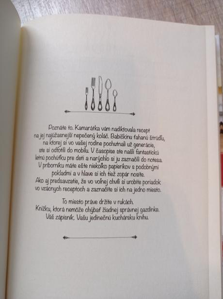 Novy zápisník moja kucharka, 