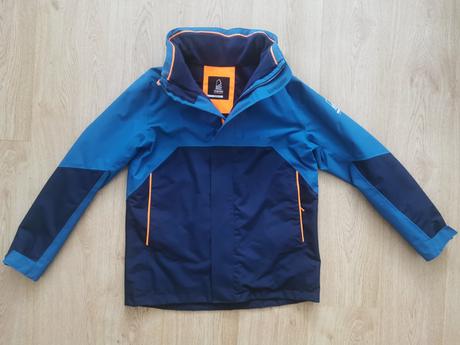 Detská nepremokavá vetruvzdorná bunda, tribord,164