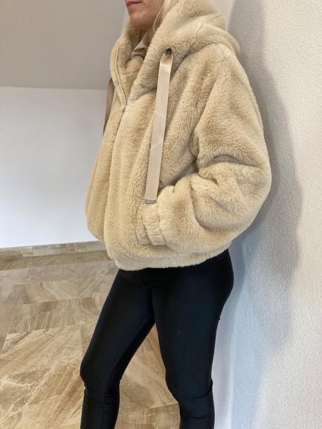 Kožušinkový kabát s/m, m