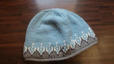 Bledomodrá zimná čiapka, m