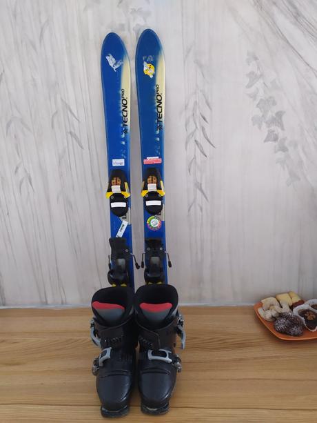Lyže + lyžiarky technopro, 80-89 cm