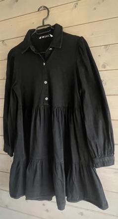 Zara denim šaty s volánmi, zara,l