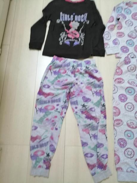 Pyzamka viacfarebne pre dievčatka 2 ks vel 140, f&f,140