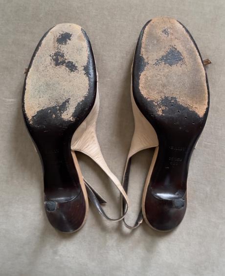 Bally kožené topánky na opätku, 36