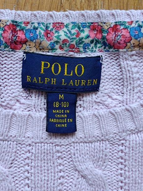 Ralph lauren bavlnený dievčensky sveter, ralph lauren,128