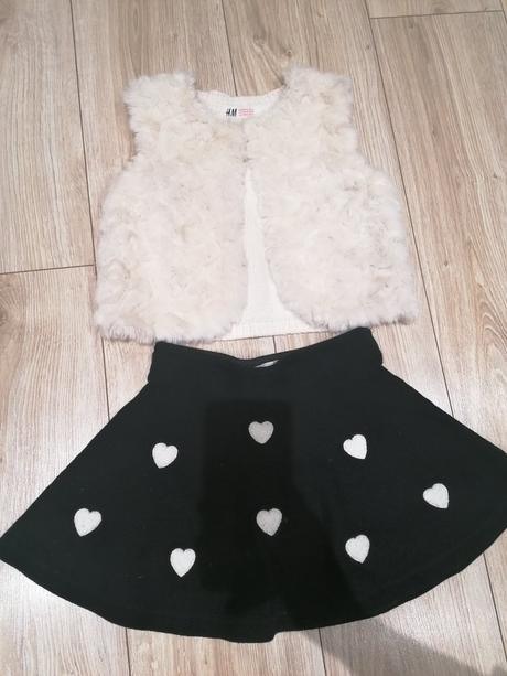Set sukňa a vesta, h&m,110
