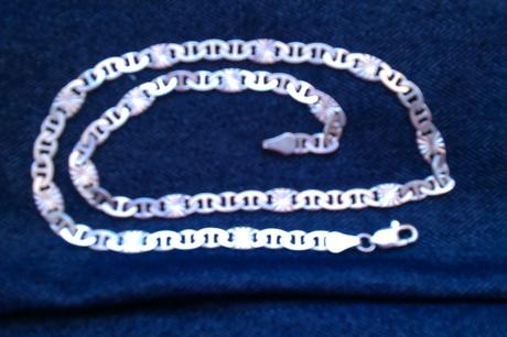 Strieborná retiazka na krk, 