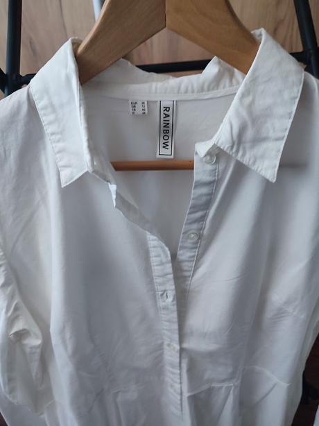 Dlhá biela dámska košeľa, bonprix,38