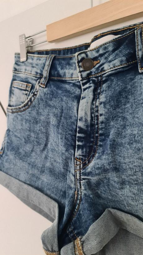 Denim riflové šortky, reserved, reserved,s