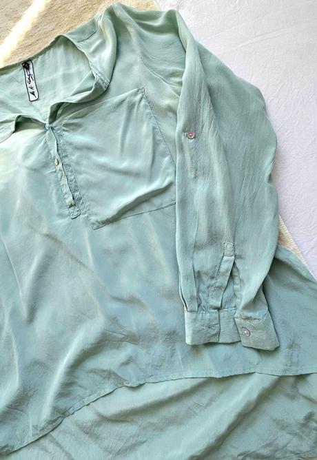 Luxusná hodvábna blúzka od austrálskej dizajnérske, xl