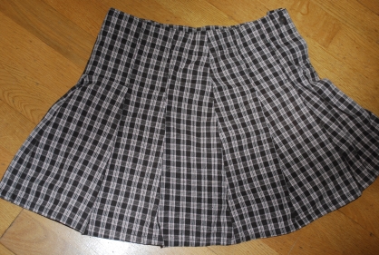 Károvaná sukňa pre veľkú školáčku v.158/164, h&m,158