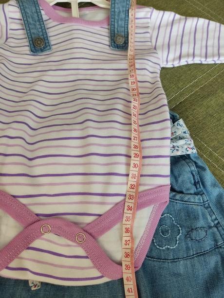 Riflová suknička s body, bebe,86