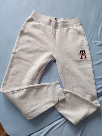 Sivé melanž tepláky tommy hilfiger, tommy hilfiger,xs