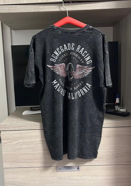 Oversize bavlnené tričko, hollister,xs